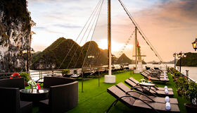 Frame Vietnam’s emerald waters in golden light